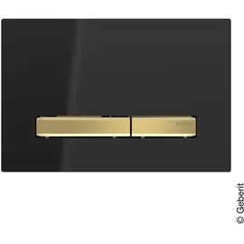 Geberit Sigma50 Betätigungsplatte messing/schwarz