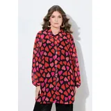 MIAMODA Longbluse rot / schwarz 50