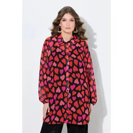 MIAMODA Longbluse rot / schwarz 50