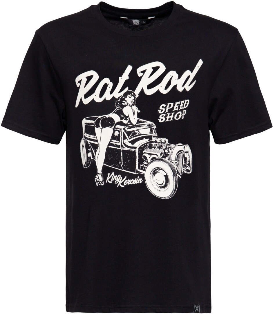 King Kerosin Rat Rod T-shirt, zwart, S