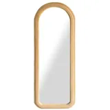 home esprit Wandspiegel SanLov Braun Samt Scandi Spiegel braun