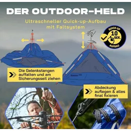 Lumaland Pop Up Kuppelzelt Blau