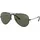 Ray-Ban Ray Ban Unisex Sonnenbrille Aviator Classic, Gr. X-Large (Herstellergröße: 62), Schwarz (Gelstell: Schwarz, Gläser: Polarized Grün Klassisch 002/58) - X-Large (Herstellergröße: 62)