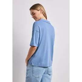STREET ONE STREET ONE, Damen, Kurzarm Poloshirt aus Jersey, - 40,