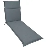 Deckchair-Auflage Unica 190 x 50 cm Stoff Blau Blue