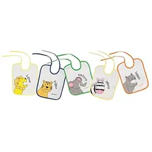 Playshoes 507145 - Binde-Lätzchen 5er Pack Tiermotive