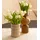 Boltze Vase NELIKA, H 29 cm - Braun - Glas - lackiert