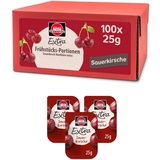 Schwartau Extra Sauerkirsche Portionen, Konfitüre Portionsschalen, Großpackung, 100x25g