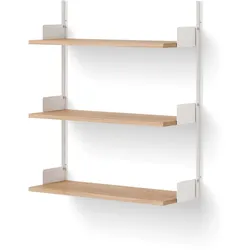 New Works - Wandregal 900, Eiche / weiß