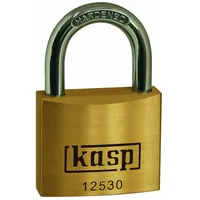 kasp K12530 Vorhängeschloss 30mm verschieden schließend Goldgelb Schlüsselschloss