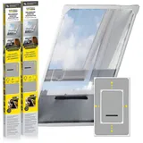 EasyMaxx Insektenschutz-Fensterrahmen 63 x 160 cm Weiß