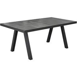LC Garden »Keramo« Gartentisch 200x100cm anthrazit Aluminium/Keramik Stativ-Gestell Esstisch