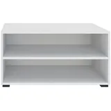 hom'in Bücherregal 91 x 45 x 40 cm Weiß