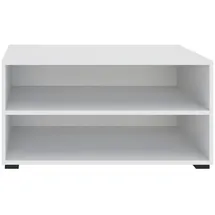 BASED Bücherregal 91 x 45 x 40 cm Weiß