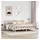 vidaXL Massivholzbett 180 x 200 cm Beige