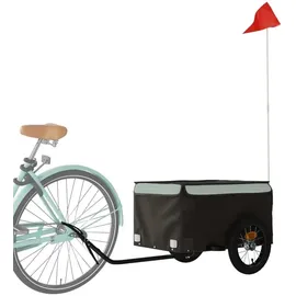 vidaXL Fahrradanhänger schwarz/grau 30 kg