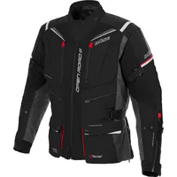 BÜSE Open Road III, Textiljacke wasserdicht Damen - Schwarz/Dunkelgrau/Rot