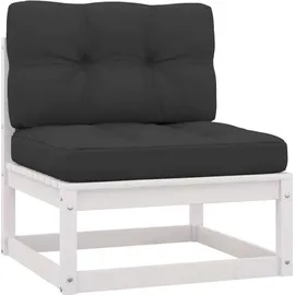 vidaXL 6-tlg. Loungeset Kiefer weiß