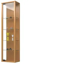 VCM Vitrine Stano Mini 33 x 18 x 115 cm Braun
