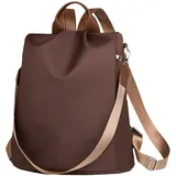 Generisch Rucksack, Anti-Diebstahl-Rucksack mit großem Fassungsvermögen, Tasche für den täglichen Gebrauch und Reisen, wasserdichter, leichter Rucksack (Farbe Kaffee)