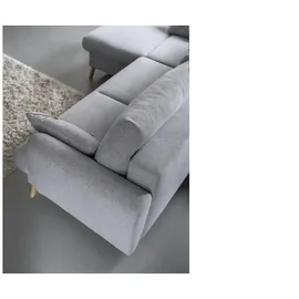 miuform Eckcouch Polyester 2-Sitzer Grau