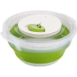 Emsa Basic Faltbare Salatschleuder, kunstoff, transparent/grün, 4 Liter