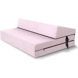 Fdm Klappmatratze, Rosa, H3, Füllung: Kaltschaum, Rechteckig, 120x200 cm, Oeko-Tex®, atmungsaktiv, antibakteriell, Bezug abnehmbar/waschbar, Schlafzimmer, Matratzen Shop, Matratzen, Klappmatratzen