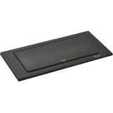 EVOline Backflip Steckdose - versenkbare Steckdose 2 fach mit USB-C Charger, schwarz matt