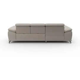 sit&more Ecksofa SIT & MORE "Cabrio L-Form, B: 295 cm, mit Sitztiefen-, Arm- & Kopfteilverstellung", grau (elephant), B:295cm H:87cm T:180cm, 100% Polyester, Sofas, Ecksofa, 2 Nierenkissen, Federkern, optional Bettfunktion und Stauraum