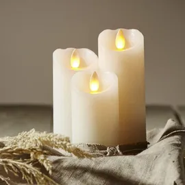 Star Trading Glow LED Kerze 12,5 cm gelb