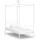 vidaXL Himmelbett 100 x 200 cm Weiß