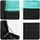 vidaXL Sofa Set 7 Pcs Polyrattan und Stahl blau/schwarz