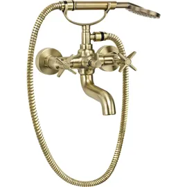TRIZERATOP Zweihandwannenmischer Messing