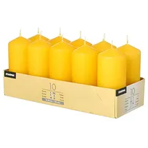 Papstar Stumpenkerze 4 x 9 cm 40 St. goldgelb