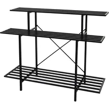 Mendler Pflanzenregal HWC-G32 100 x 120 x 44 cm Schwarz
