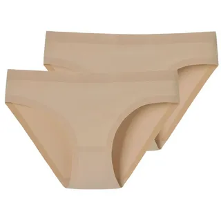 Schiesser Slip Seamless Invisible Cotton (2-St., 2) aus samtig weichem Single-Jersey, nahtlos verarbeitet beige 40