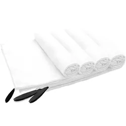 Handtuch MY HOME "Xavi, 4 Teile, ideal als Sporthandtuch, Reisehandtuch", weiß, B:40cm L:60cm, Microfaser, Mikrofaser, Handtücher (Packung), diverse Größen, sehr leicht, kompakt, schnelltrocknend, Mikrofaser