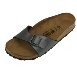 Birkenstock Madrid Birko-Flor schmal schwarz metallic 38
