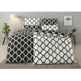 Renforcé schwarz 135 x 200 cm + 40 x 80 cm