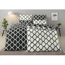 Home Affaire Alba Renforcé schwarz 135 x 200 cm + 40 x 80 cm