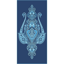 BASSETTI RAGUSA Strandtuch aus 100% Baumwolle in der Farbe Blau B1, Maße: 90x180 cm