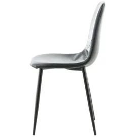 venture home Esszimmerstuhl Polar Kunstleder schwarz 2er Set