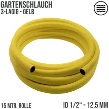 DeinSchlauch24 Gartenschlauch 20 m gelb