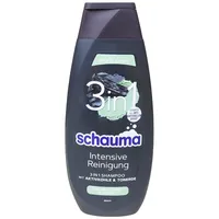 Schauma Intensive Reinigung 3in1 Shampoo Aktivkohle Tonerde antibakteriell 400ml