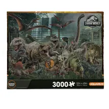 Aquarius Jurassic World Größentabelle, 3000-teiliges Puzzle (3000 Teile Puzzle) – blendfrei – präzise Passform – offiziell Lizenziertes Jurassic World Merchandise & Sammlerstücke – 107,7 x 89,9 cm