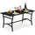 Relaxdays Gartentisch 120 x 60 x 55,5 cm schwarz