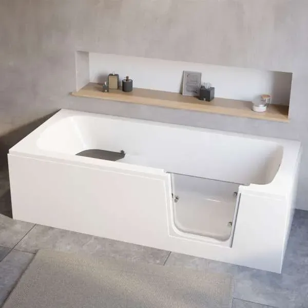 Ottofond Badewanne mit Tür Quadro rechts 160 x 75 cm - Badewanne