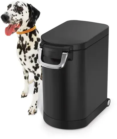 25L medium pet food bin, black