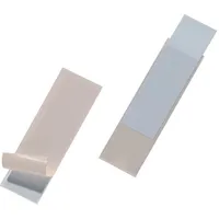 Durable Beschriftungsschilder mit selbstklebender Hülle POCKETFIX® genarbt Ordner, Mappen,