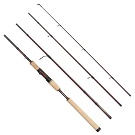 Abu Garcia Tormentor2 Reise-Spinnrute, leichte Angelrute mit 24T Carbon Blank, Korkgriff, kompaktes Design für Reisende Angler, Süß- und Salzwasser Raubfische, 2.13m 10-30g